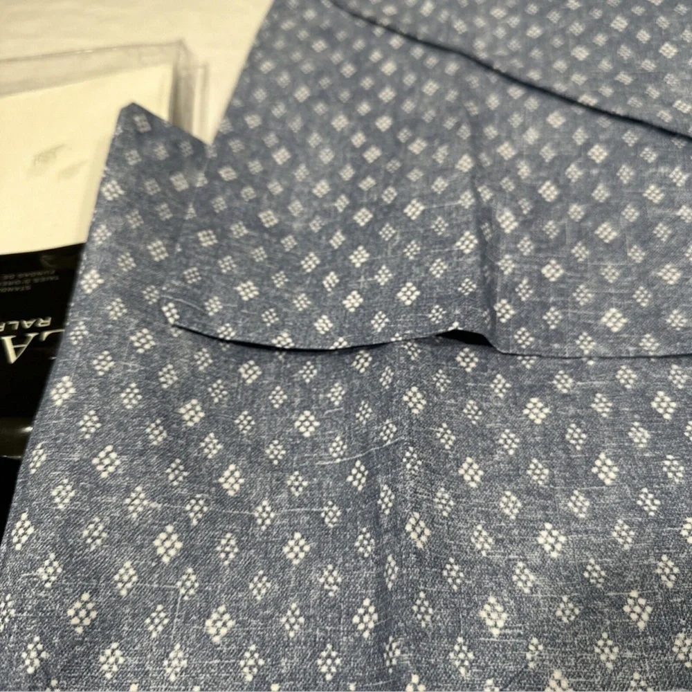 NIB $150 Lauren Ralph Lauren [ 2 Standard ]‎ Diamond Pillowcase Pair in Gavin